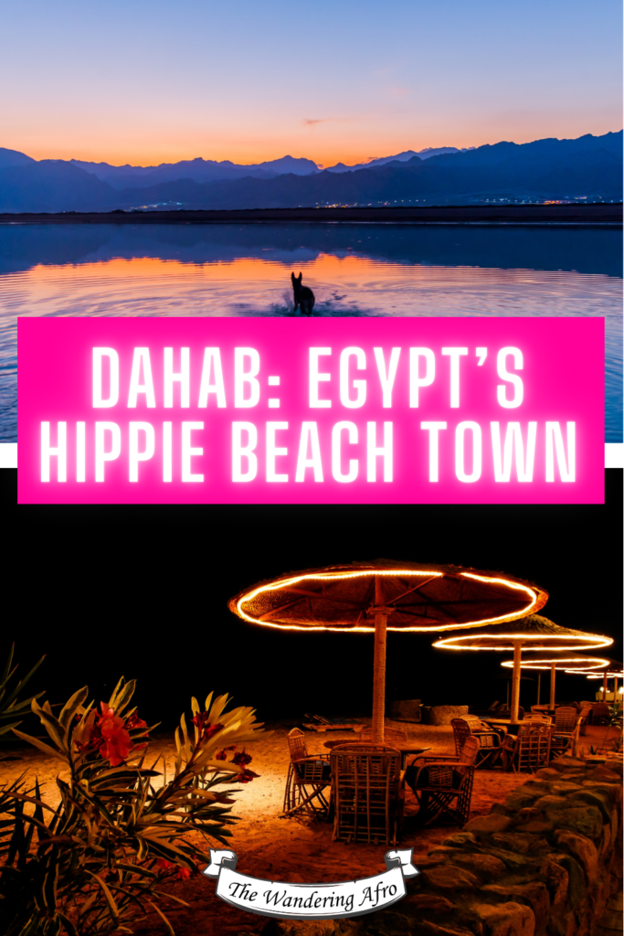 Text: Dahab's Egypt's Hippie Beach Town