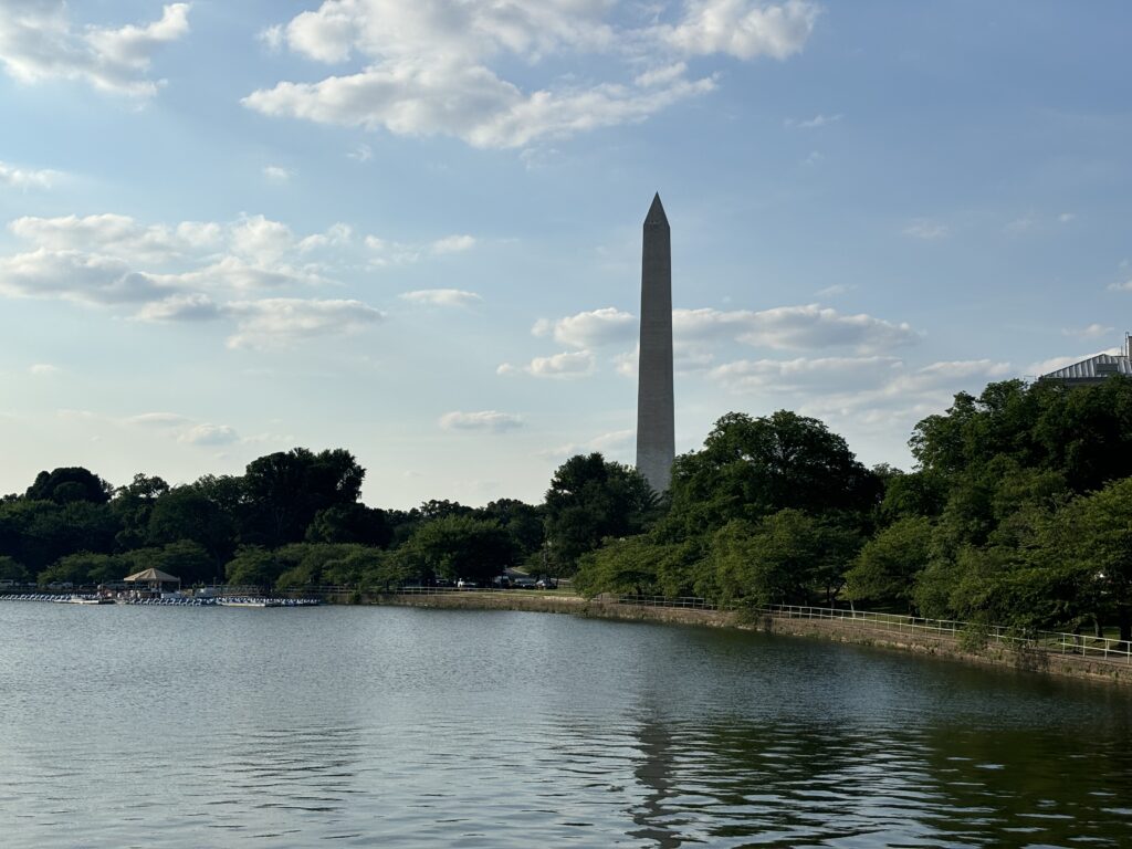 the Potomac in front of the National Mall