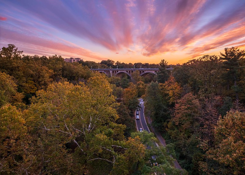 Sunset at Rock Creek Park