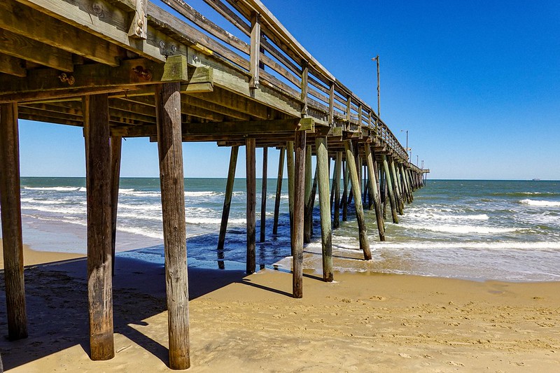 Virginia Beach pier during the day