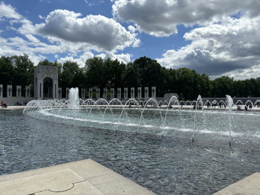 Fountain at the World War II Memorial 