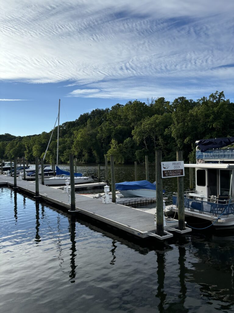 a pier near Occoquan river