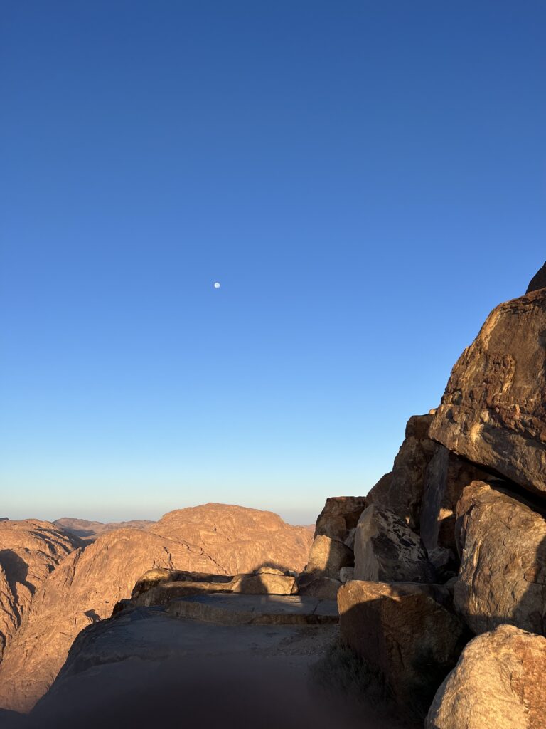 sunrise at Mt Sinai 