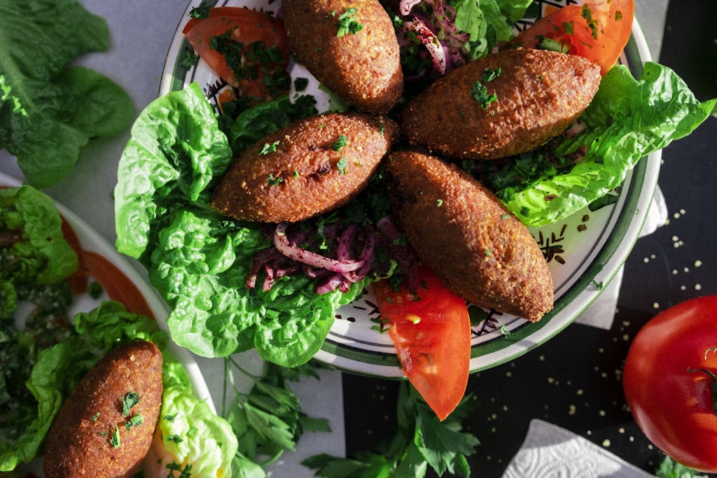 Kibbeh Dish on Plate