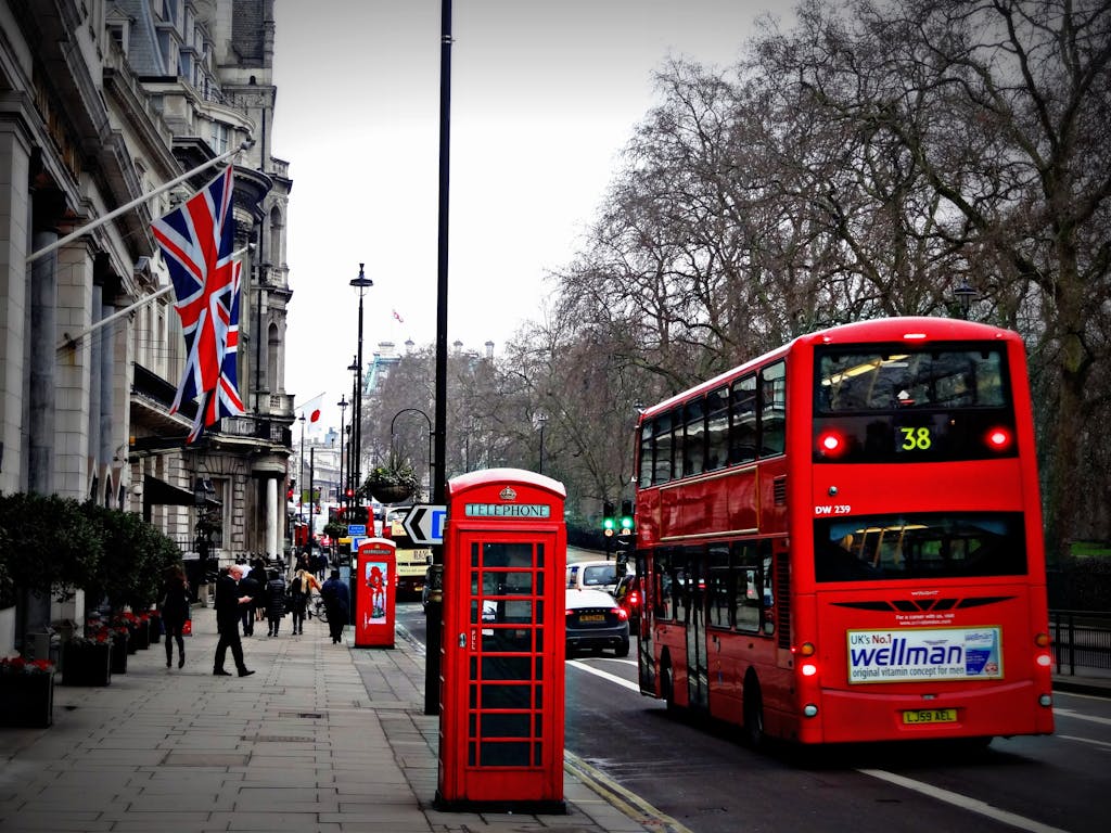 Selective Photo of 2 Deck Bus Near People