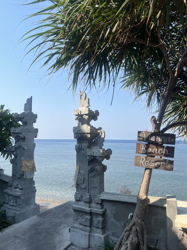 beautiful gate at a beach in Amed Bali 